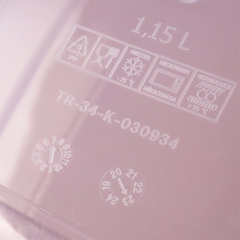 Pojemnik plastikowy na żywność z pokrywką dzielony 1.15L HOBBY LIFE 127101