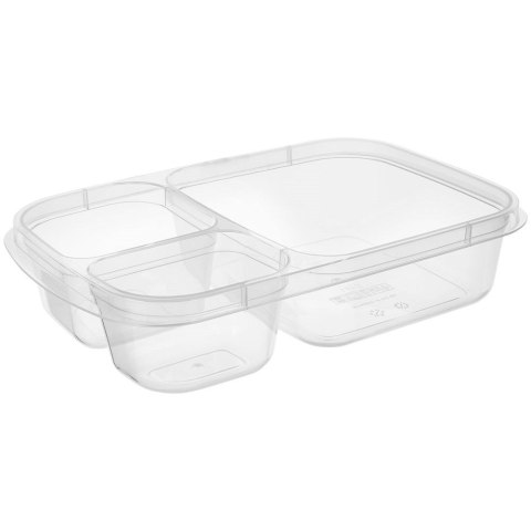 Pojemnik plastikowy na żywność z pokrywką dzielony 1.15L HOBBY LIFE 127101