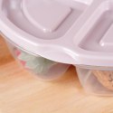 Pojemnik plastikowy na żywność z pokrywką dzielony 600 ml HOBBY LIFE 126044