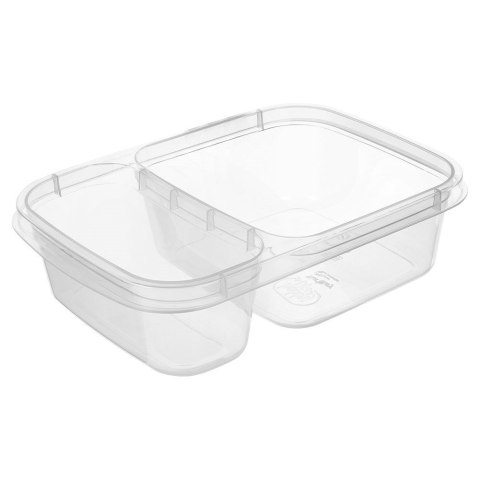 Pojemnik plastikowy na żywność z pokrywką dzielony 750 ml ORION 127122