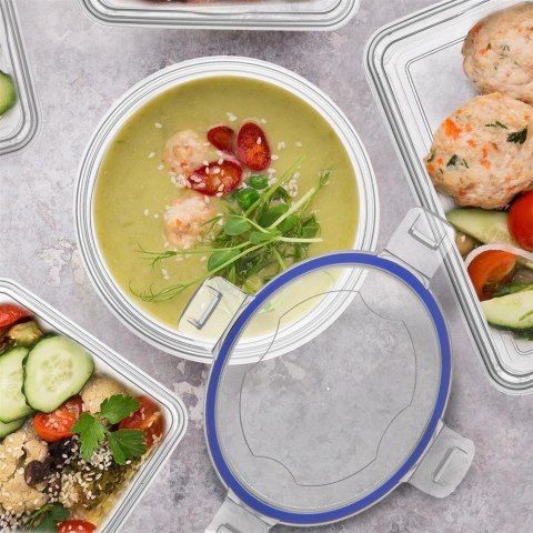 Pojemnik plastikowy na żywność z pokrywką i uszczelką 500 ml ORION 124629