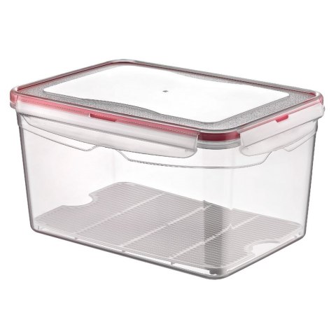 Pojemnik plastikowy na żywność z pokrywką i uszczelką z kratką 2.4L ORION 123838