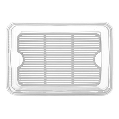 Pojemnik plastikowy na żywność z pokrywką i uszczelką z kratką 2.4L ORION 123838