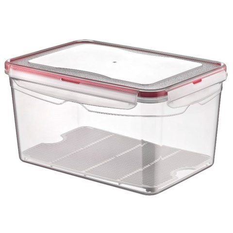 Pojemnik plastikowy na żywność z pokrywką i uszczelką z kratką 4.5L HOBBY LIFE 124296