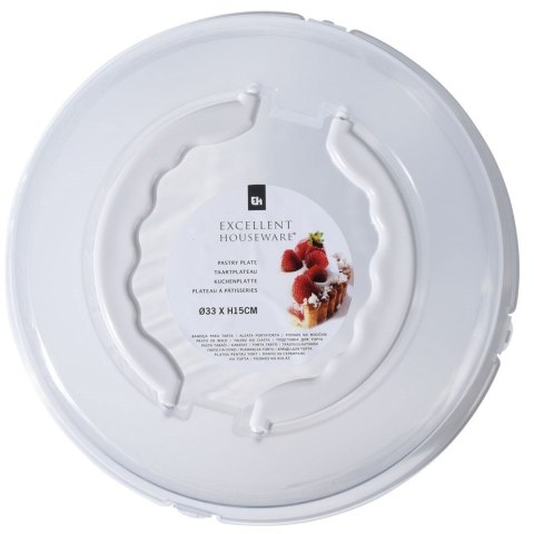 Pojemnik pudełko na ciasto do ciasta z pokrywą 34 cm EXCELLENT HOUSEWARE 153704