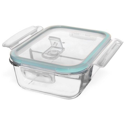 Pojemnik szklany do przechowywania żywności z pokrywką dzielony 1L ORION 124760