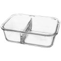 Pojemnik szklany do przechowywania żywności z pokrywką dzielony 1L ORION 124760