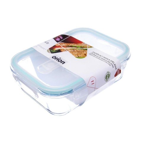 Pojemnik szklany do przechowywania żywności z pokrywką dzielony 1L ORION 124760