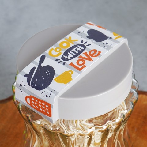 Pojemnik szklany na produkty suche sypkie płatki makaron sól 1.3L EXCELLENT HOUSEWARE 259385