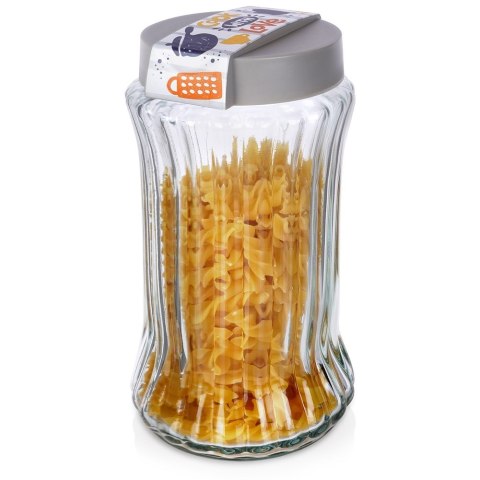 Pojemnik szklany na produkty suche sypkie płatki makaron sól 1.6L EXCELLENT HOUSEWARE 259386
