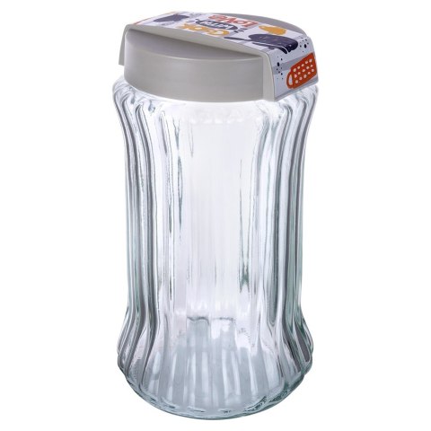 Pojemnik szklany na produkty suche sypkie płatki makaron sól 1.6L EXCELLENT HOUSEWARE 259386