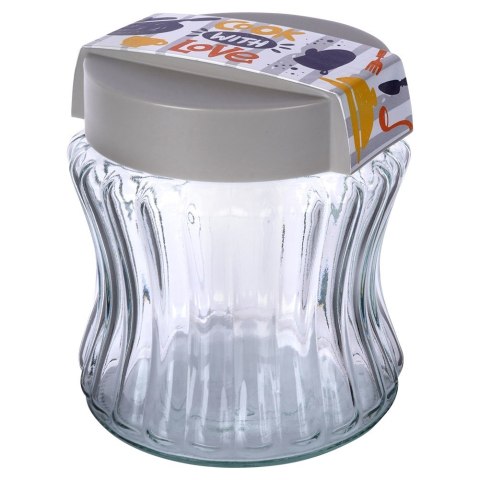 Pojemnik szklany na produkty suche sypkie płatki makaron sól 900 ml EXCELLENT HOUSEWARE 259384