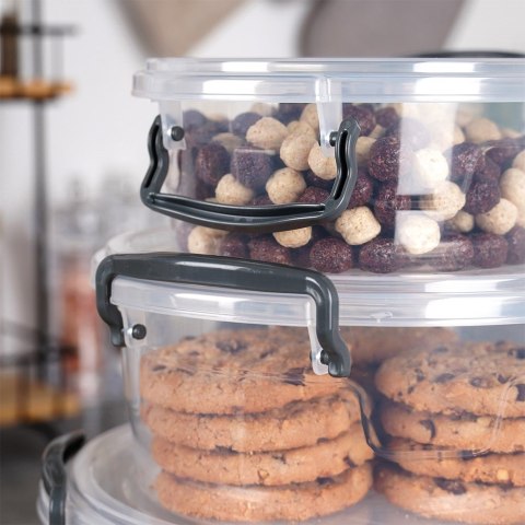 Pojemniki plastikowe na żywność z pokrywką 0.6/1.2/2.1L pojemnik 3szt ORION 126023