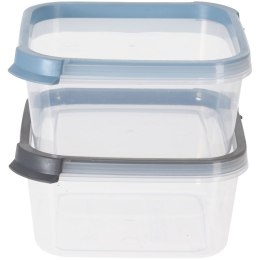 Pojemniki plastikowe na żywność z pokrywką pojemnik 2 sztuki EXCELLENT HOUSEWARE 259075