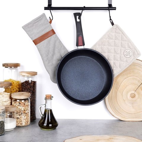 Patelnia diamentowa nieprzywierająca na indukcję z odpinanym uchwytem DIAMANT 28 cm ORION 112937