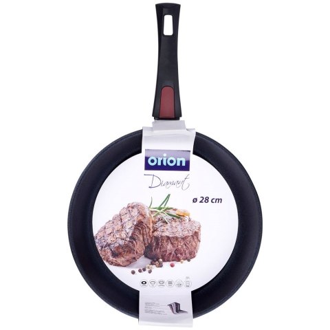 Patelnia diamentowa nieprzywierająca na indukcję z odpinanym uchwytem DIAMANT 28 cm ORION 112937