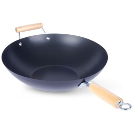 Patelnia głęboka wok stalowa nieprzywierająca duża 35 cm EXCELLENT HOUSEWARE 112919
