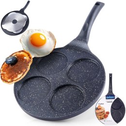 Patelnia granitowa do jajek sadzonych placków pancakes 4 otwory GRANDE 27 cm ORION 112935