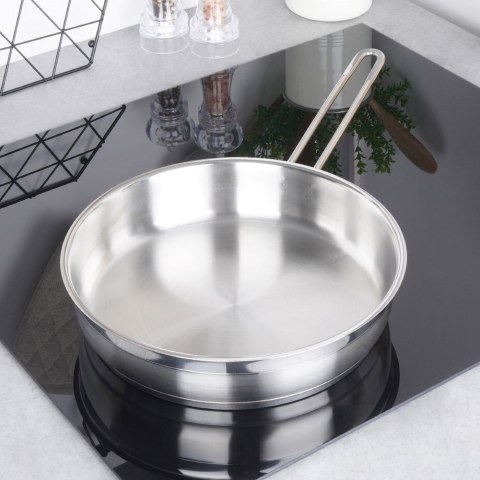 Patelnia stalowa ze stali nierdzewnej indukcja ANETT 26 cm ORION 112961