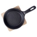Patelnia żeliwna do serwowania z deską 12.5 cm 2-ele EXCELLENT HOUSEWARE 110504