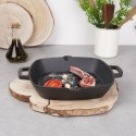 Patelnia żeliwna indukcja ciężka kwadratowa 33x25x5 cm 2.2L VILDE 110572