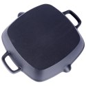 Patelnia żeliwna indukcja ciężka kwadratowa 33x25x5 cm 2.2L VILDE 110572