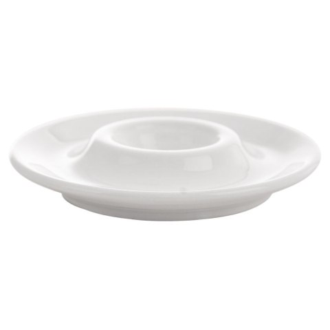 Podstawka kieliszek stojak talerz na jajko do jajka ceramiczna biała ORION 122981