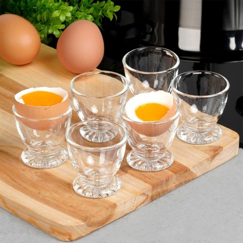 Podstawki szklane na jajko kieliszek stojak kieliszkido jajka 6 SZTUK VILDE 139751