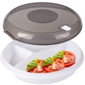 Pojemnik do mikrofalówki dzielony 25 cm EXCELLENT HOUSEWARE 229123