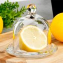 Pojemnik na cytrynę owoce owoc szklany z kloszem pokrywką pokrywą VILDE 229191