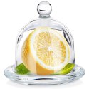 Pojemnik na cytrynę owoce owoc szklany z kloszem pokrywką pokrywą VILDE 229191