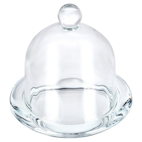 Pojemnik na cytrynę owoce owoc szklany z kloszem pokrywką pokrywą VILDE 229191