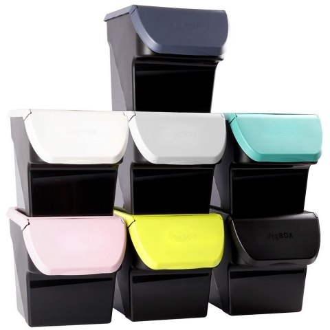 Pojemnik na warzywa i owoce ziemniaki cebulę z pokrywą miętowy 13L VILDE 730510-M