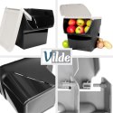 Pojemnik na warzywa i owoce ziemniaki cebulę z pokrywą popielaty 13L VILDE 730510-P