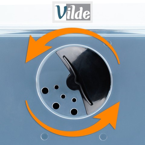 Pojemnik na warzywa i owoce ziemniaki cebulę z pokrywką czarny 12L VILDE 229160