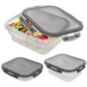 Pojemnik na żywność składany silikonowy z pokrywką i uszczelką KEMP 780 ml ORION 127158