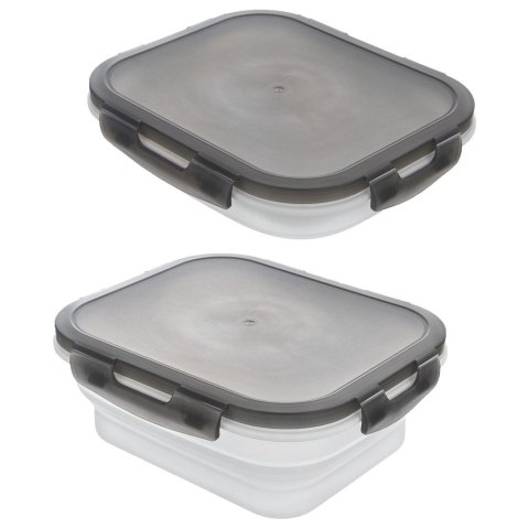 Pojemnik na żywność składany silikonowy z pokrywką i uszczelką KEMP 780 ml ORION 127158