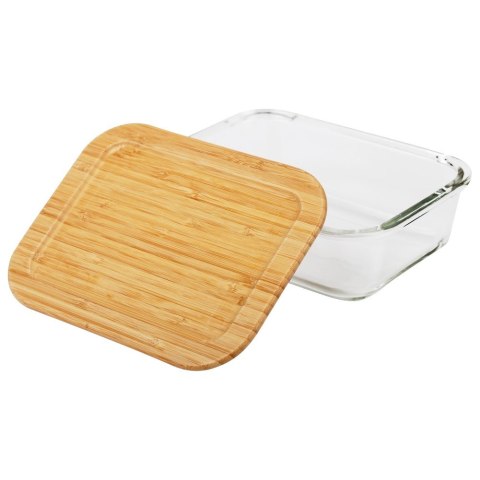 Pojemnik na żywność szklany z bambusową pokrywką i uszczelką naczynie żaroodporne ARIZONA 1L NAVA 10-143-202