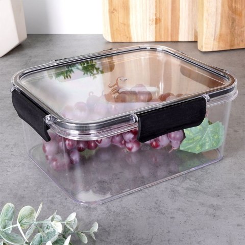 Pojemnik plastikowy na żywność jedzenie z pokrywką i uszczelką 1.8L EXCELLENT HOUSEWARE 259242