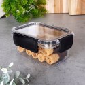 Pojemnik plastikowy na żywność jedzenie z pokrywką i uszczelką 400 ml EXCELLENT HOUSEWARE 259240