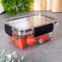Pojemnik plastikowy na żywność jedzenie z pokrywką i uszczelką 950 ml EXCELLENT HOUSEWARE 259241