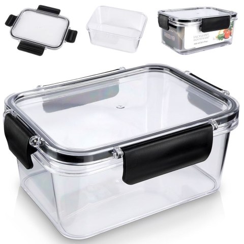 Pojemnik plastikowy na żywność jedzenie z pokrywką i uszczelką 950 ml EXCELLENT HOUSEWARE 259241