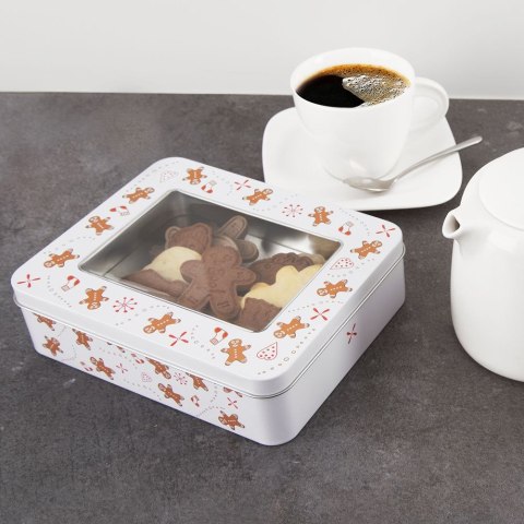 Pojemnik pudełko na ciastka ciasteczka metalowa puszka PIERNICZEK 18x14.5x5 cm ORION 127576