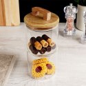 Pojemnik pudełko na ciastka ciasteczka piętrowy szklany 2-piętrowy 600 ml EXCELLENT HOUSEWARE 259219