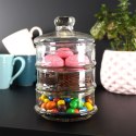 Pojemnik pudełko na ciastka ciasteczka piętrowy szklany 3-piętrowy 3x465 ml EXCELLENT HOUSEWARE 259158