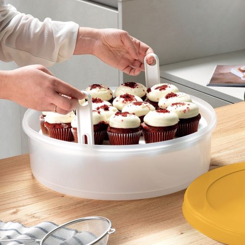 Pojemnik pudełko na ciasto do ciasta z pokrywą 37.5 cm ORION 154027