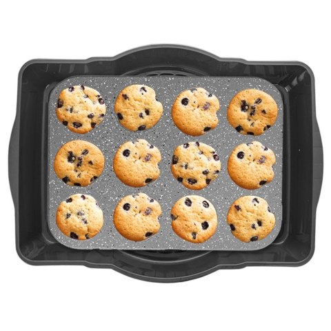 Pojemnik pudełko na ciasto do ciasta z pokrywą GREY 45x35 cm ORION 154033