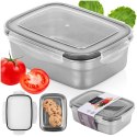 Pojemnik stalowy na żywność z pokrywką i uszczelką 700 ml EXCELLENT HOUSEWARE 229213