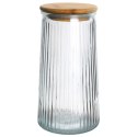 Pojemnik szklany na produkty sypkie suche z pokrywką i uszczelką 1.3L EXCELLENT HOUSEWARE 229122