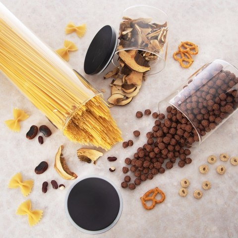 Pojemnik szklany na produkty sypkie suche z pokrywką i uszczelką 1.5L ORION 127581